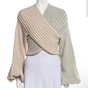 Elexiay x Jonathan Simkhai crochet V-neck sweater